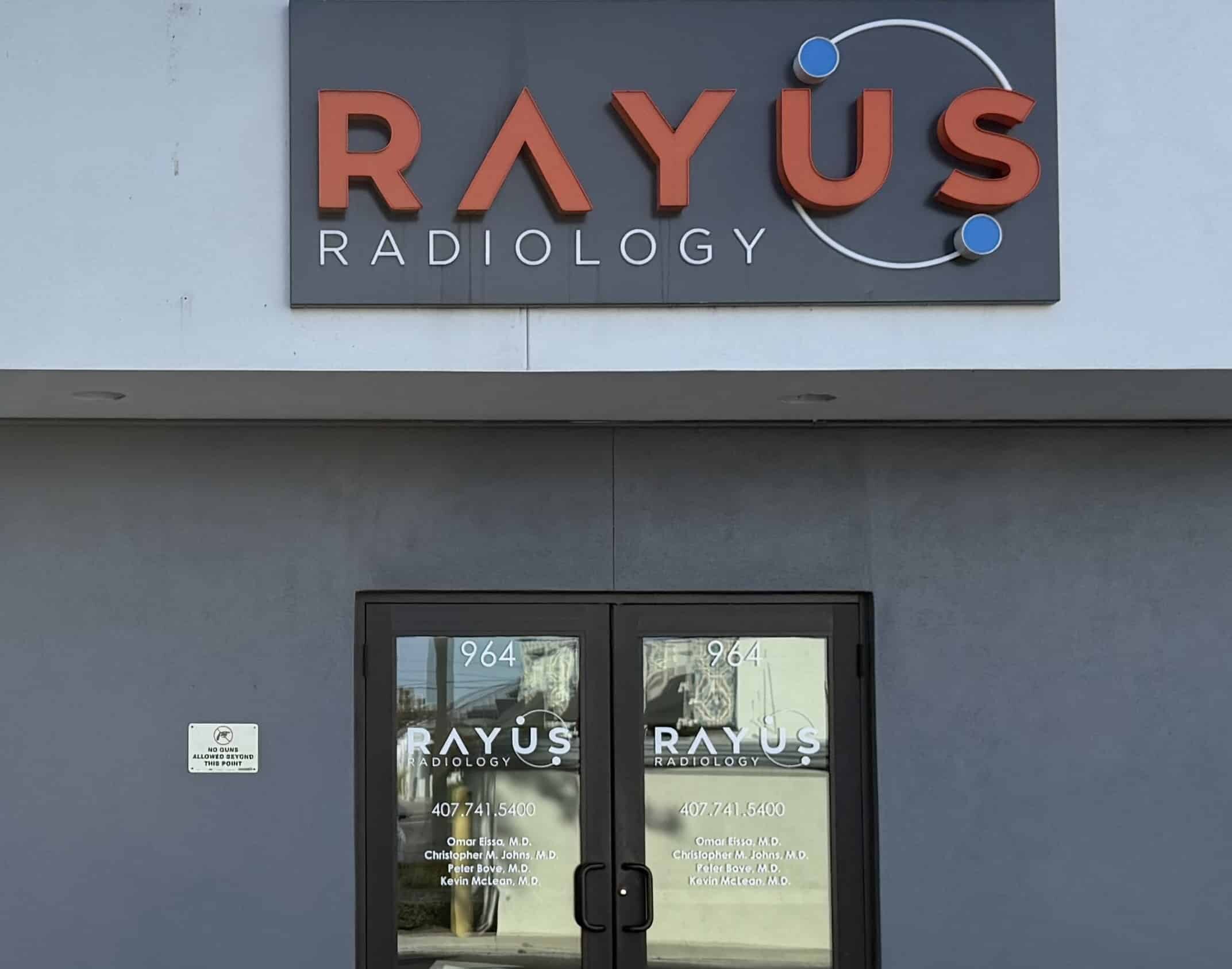 RAYUS Radiology Winter Park Florida Main Entrance