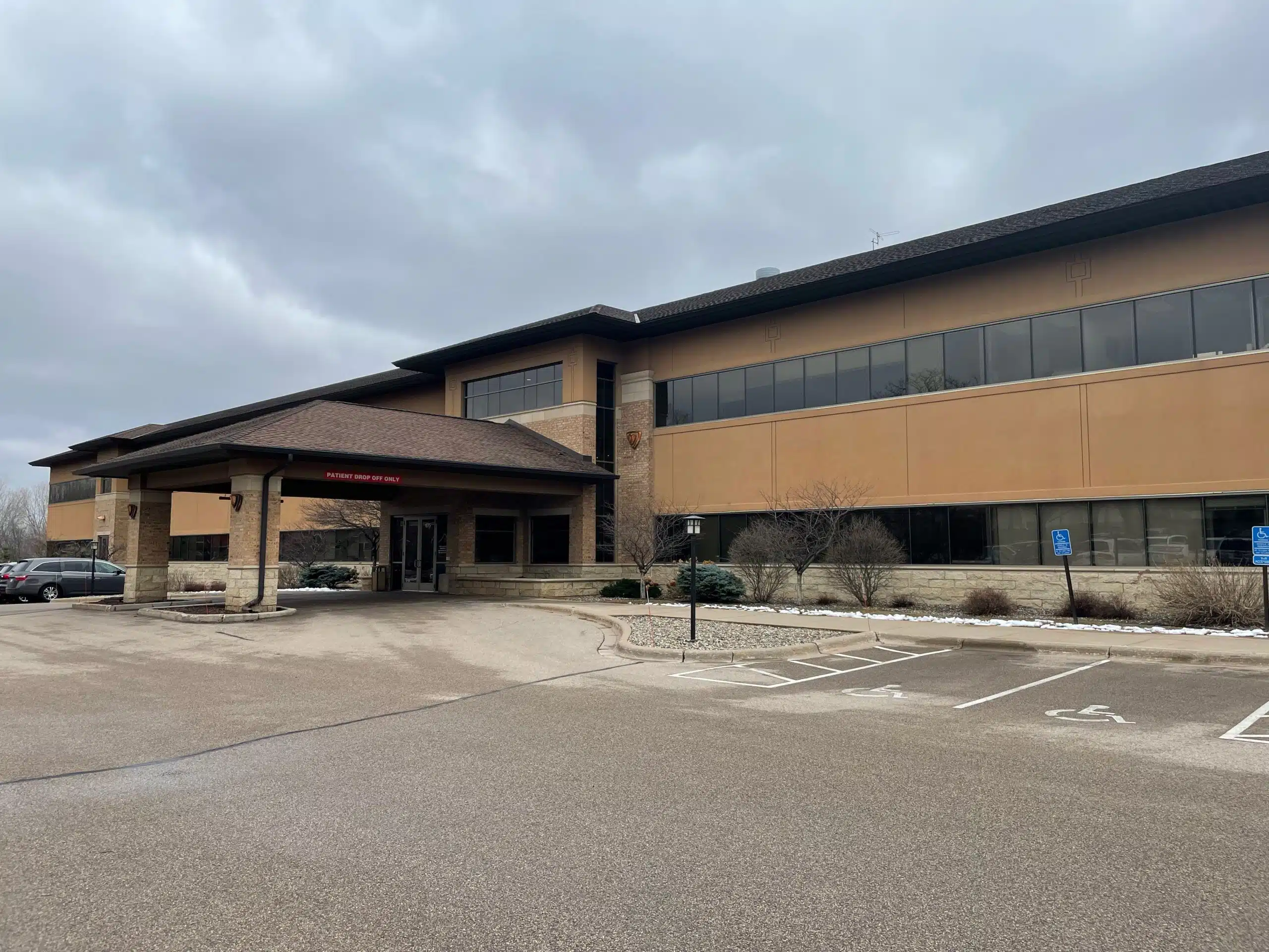 RAYUS Radiology diagnostic imaging center in 675 E. Nicollet Blvd., Suite 150, Burnsville, MN 55337 brown building