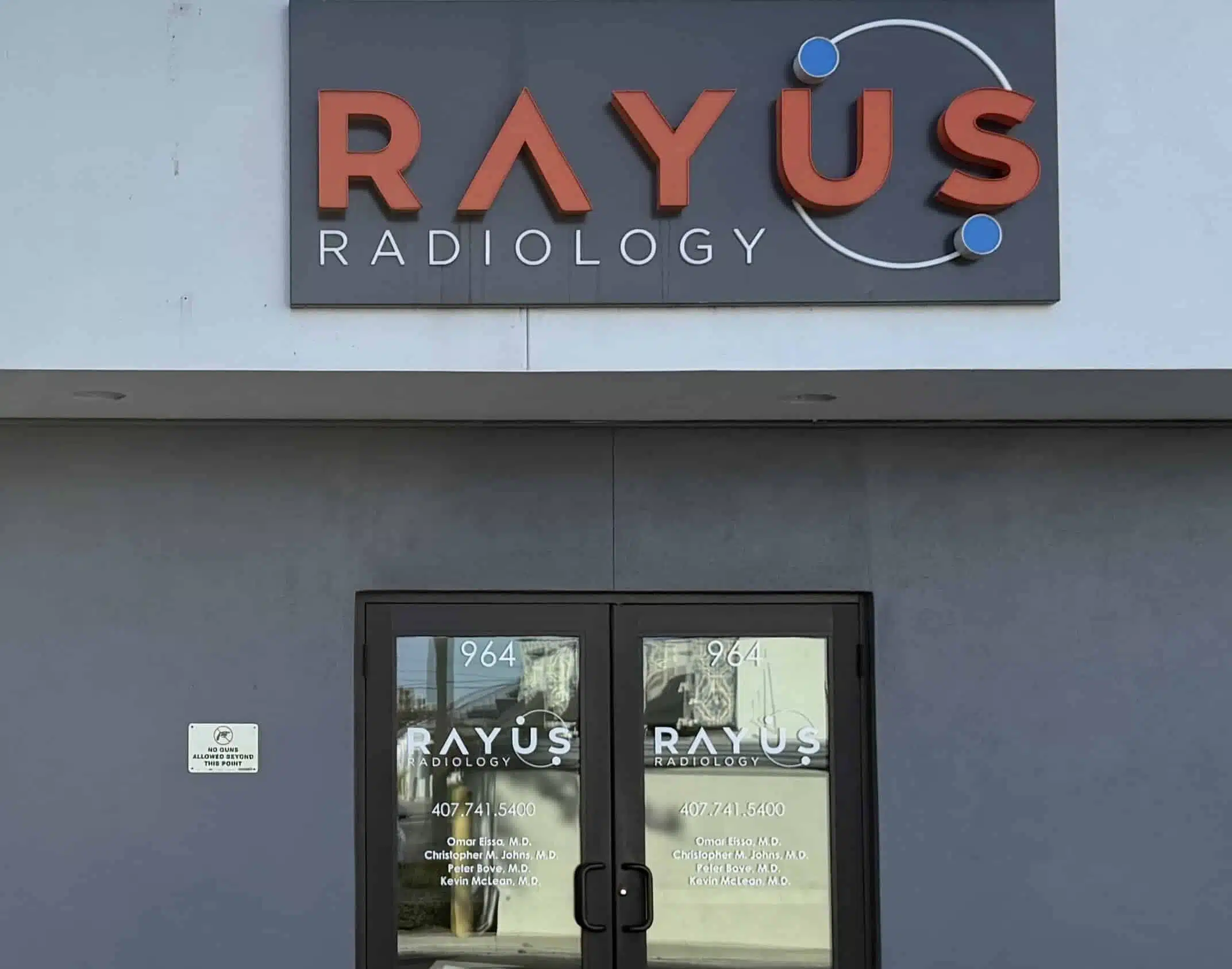 RAYUS Radiology Winter Park Florida Main Entrance