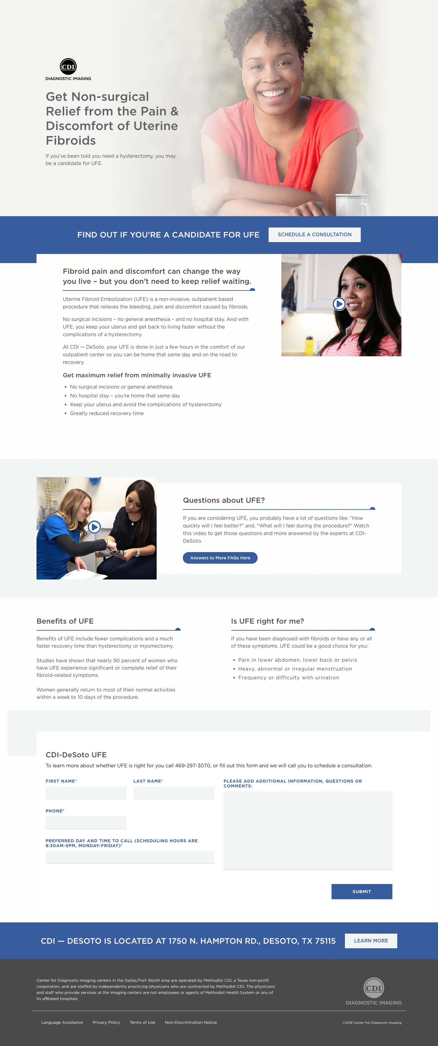landing page template