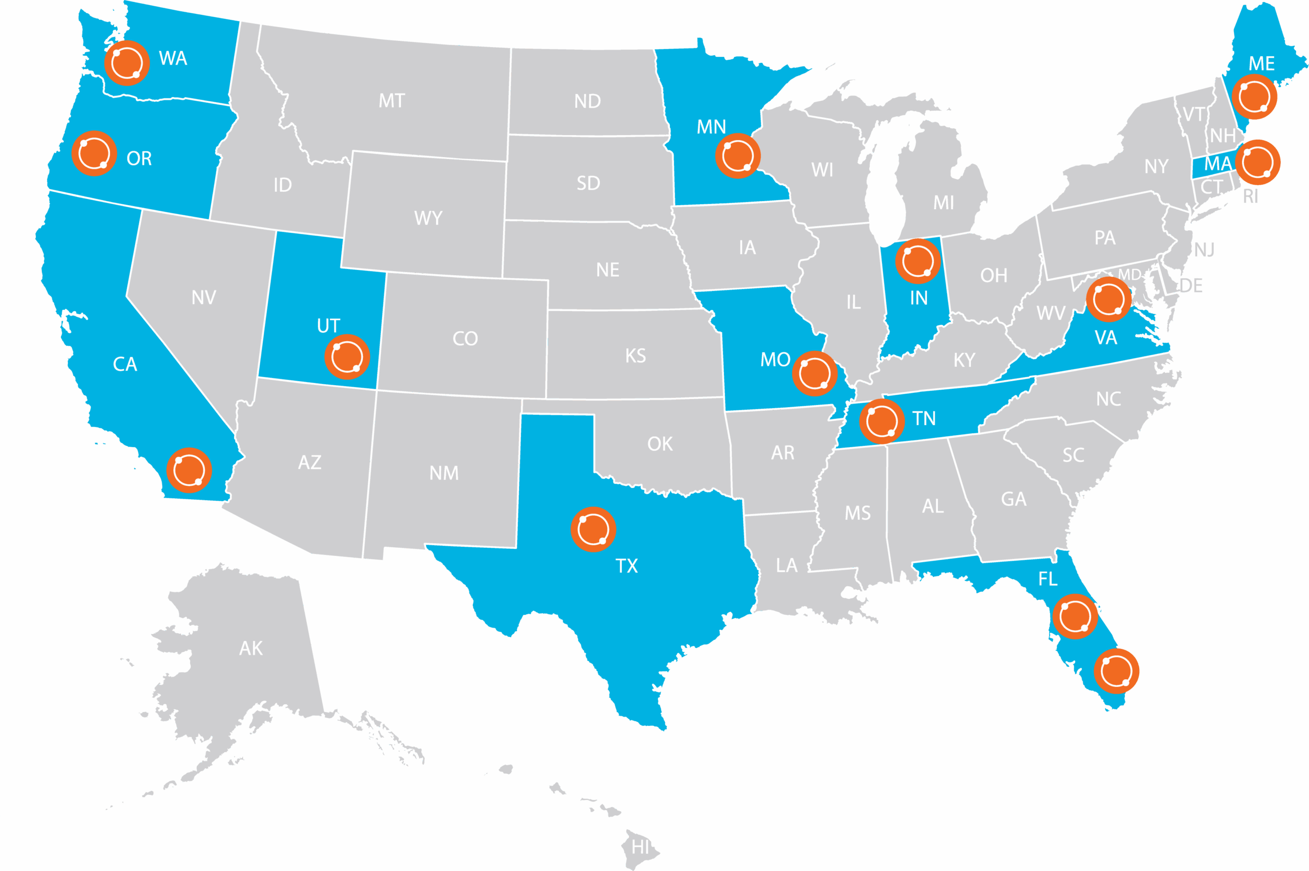 research footprint us map